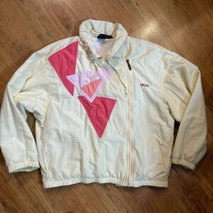 Vintage Head Tennis Jacket Womens M Yellow 90’s Color Design